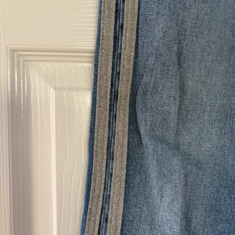 Anthropologie Pilcro Jeans Silver metallic stripe 32 - Picture 8 of 9
